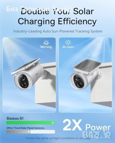Нова Слънчева камера за видеонаблюдение 2K, водоустойчива, WiFi соларна, снимка 4 - IP камери - 48739167