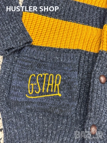 Мъжка вълнена жилетка G-STAR. Размер М, снимка 4 - Пуловери - 53302800
