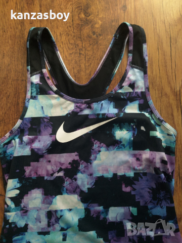 NIKE W NP TANK FLOWER JAMS - страхотен дамски потник КАТО НОВ, снимка 7 - Потници - 36374457