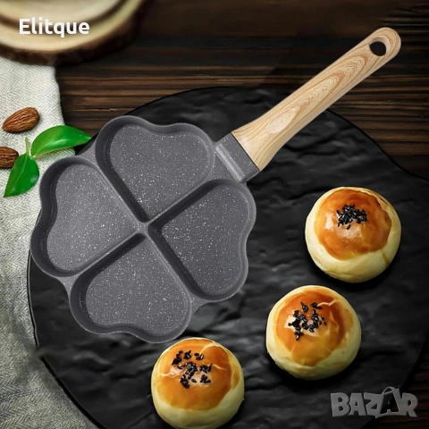 Тиган за пържене на яйца, палачинки, пържени картофи, индукция сърце