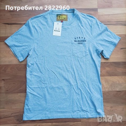 Barbour L размер мъжка тениска , снимка 2 - Тениски - 41684845