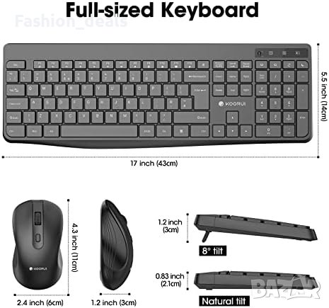 Нова Комбинирана безжична клавиатура и мишка бързи клавиши Подарък , снимка 2 - Клавиатури и мишки - 41955840