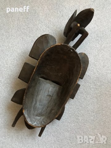 Стара африканска маска #1, снимка 8 - Антикварни и старинни предмети - 37230490