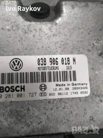 компютър , ECU, VW VOLKSWAGEN PASSAT 1.9 TDI , 038 906 018 N, 038906018N, BOSCH, 0281001727, снимка 3 - Части - 51818939