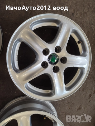 Алуминиеви джанти 15 skoda fabia roomster rapid, снимка 7 - Гуми и джанти - 52375584