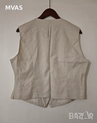 Нов дамски ленен елек L размер , снимка 2 - Елеци - 49413872