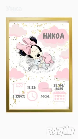 Бебешка визитка, снимка 2 - Други - 50223531