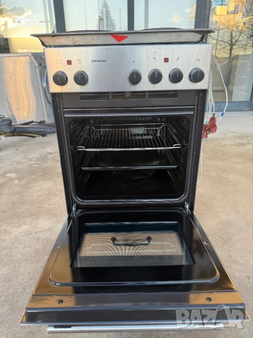 Печка с котлони Сименс 45 см широка, снимка 11 - Печки, фурни - 53523808