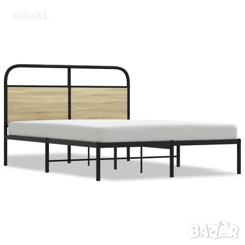 vidaXL Рамка за легло без матрак 140x190 см дъб сонома инженерно дърво, снимка 1 - Спални и легла - 56147503