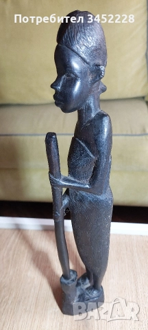 дърворезба масив за ценители височина 38см отлична , снимка 4 - Декорация за дома - 52964719