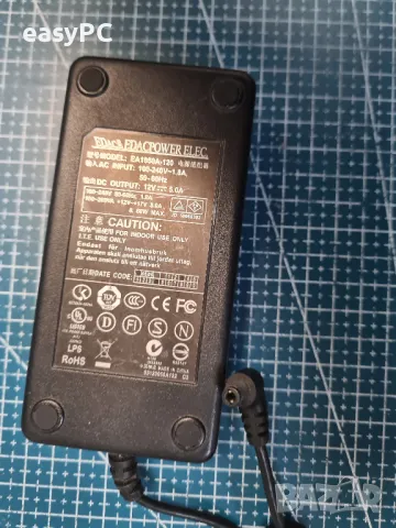 Оригинален захранващ адаптер EDACPOWER ELEC. Model NO: EA1050A-120 12V 5A 60W, снимка 3 - Друга електроника - 47280368