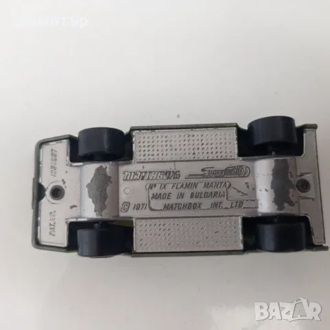 Редка Matchbox Flamin Manta No. IX - Made in Bulgaria (Зелен металик), снимка 5 - Колекции - 55784915