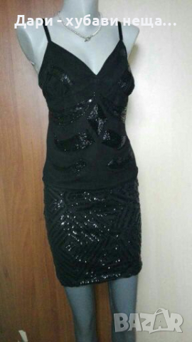 Комплект в черно, с пайети - пола и потник🍀❤S,M❤🍀арт.4097, снимка 2 - Комплекти - 36298633