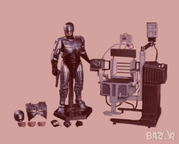ХОТ ТОЙС РОБОКОП - Hot Toys MMS203D05 - Robocop With Mechanical Chair Docking Station new, sealed , снимка 6 - Колекции - 55963505