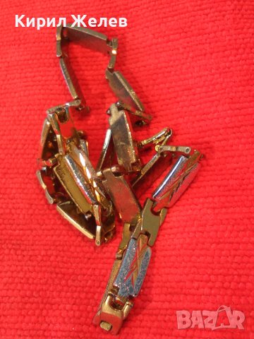 КРАСИВ МОДЕН СТОМАНЕН АРТ ЛАНЕЦ с ЖЪЛТА и БЯЛА ПОЗЛАТА 28013