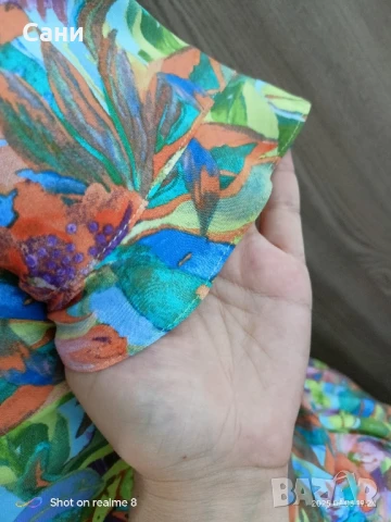 Маркова шарена миди рокля 👗, снимка 4 - Рокли - 50898368