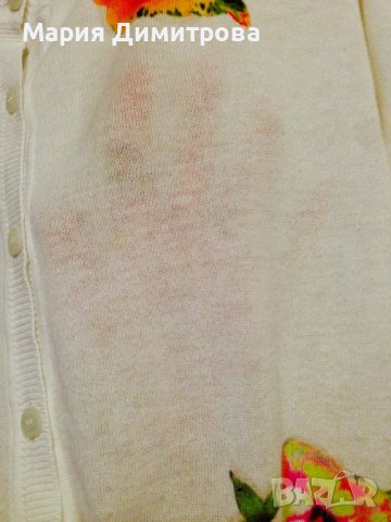 ARMANI JEANS жилетка/блуза с флорални мотиви Оригинал , снимка 14 - Жилетки - 39306682