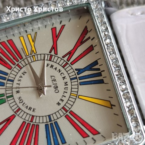 Новогодишна промоция!Дамски луксозен часовник Franck Muller Leibo Master Square , снимка 2 - Дамски - 41513391