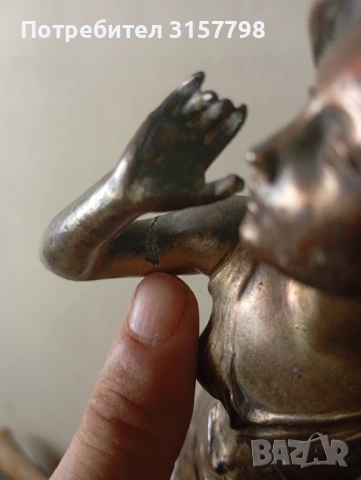 Каминен часовник арт нуво, снимка 3 - Антикварни и старинни предмети - 51170055