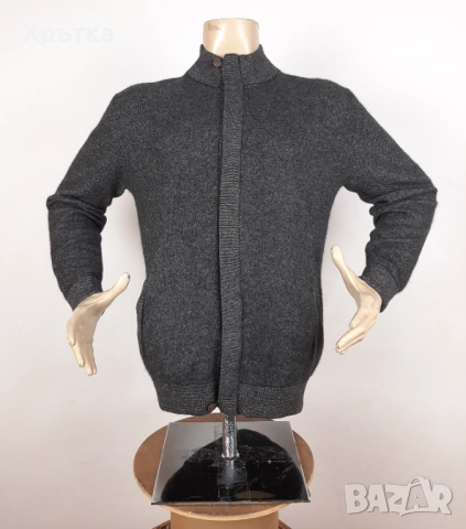 Tom Rusborg - Мъжко плетено яке от 100% кашмир размер M-L, снимка 2 - Якета - 52558394