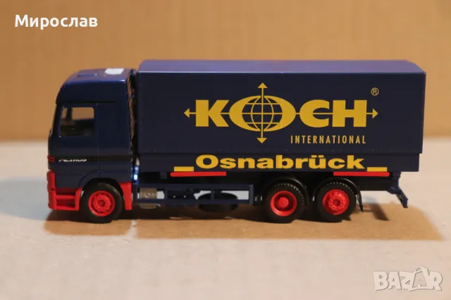 HERPA H0 1/87 MERCEDES BENZ ACTROS КАМИОН МОДЕЛ КОЛИЧКА