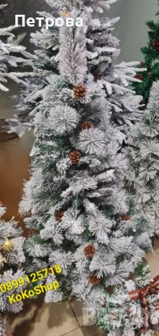 Елха/луксозна заснежена елха/луксозна елха/Коледна елха, снимка 3 - Декорация за дома - 42740143