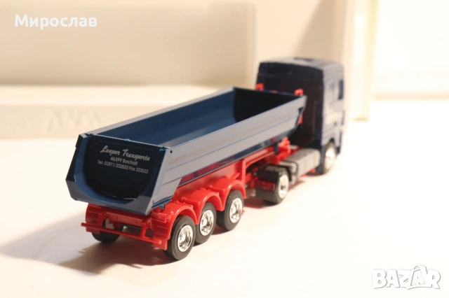 AWM H0 1/87 DAF XF САМОСВАЛ KАМИОН МОДЕЛ TIR ГОНДОЛА, снимка 8 - Колекции - 53732346