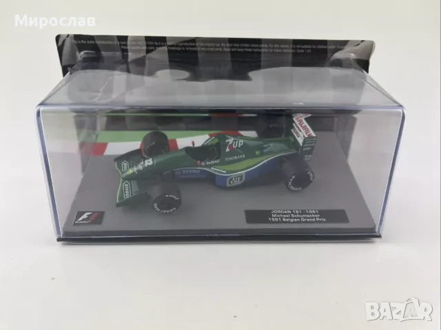 1:43 ATLAS M. Schumacher - JORDAN ФОРМУЛА 1 F1 БОЛИД МОДЕЛ