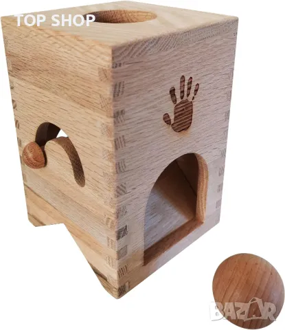 Дървена кутия за сортиране образователна играчка Монтесори за малки деца, снимка 7 - Образователни игри - 49957207