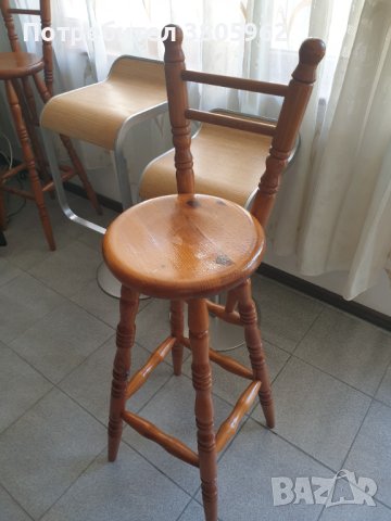 дървени столове за бар , снимка 3 - Столове - 41759283