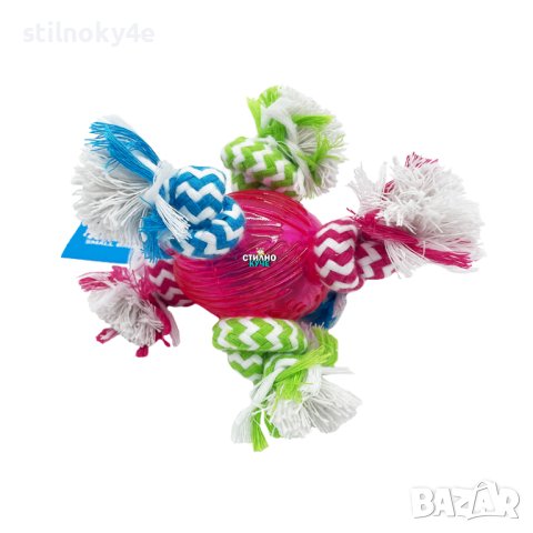 Играчка/Топка с въже за куче Играчки за кучета-топка Кучешки играчки-топки Кучешка играчка-топка, снимка 1