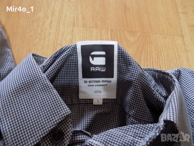 риза g-star raw g star тениска потник блуза фанела худи горнище оригинална спортна мъжка L, снимка 4 - Ризи - 51746089