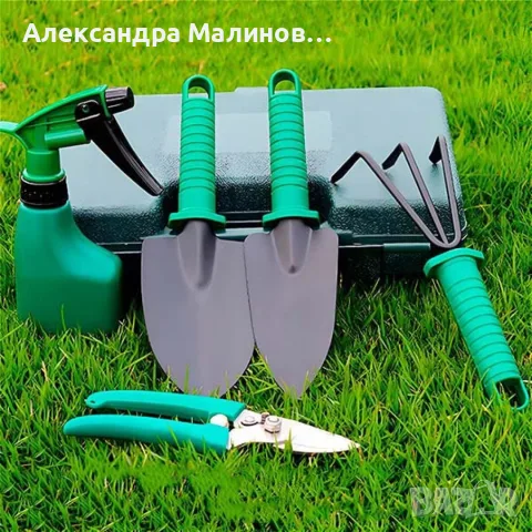 Комплект градински инструменти 5 в 1 с куфар GN4 и Ръчна градинска пръскачка под налягане 5L TV1495, снимка 7 - Градинска техника - 55799555