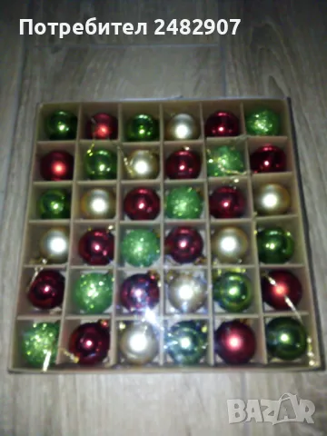 Комплект играчки за елха - 36 бр. , снимка 2 - Декорация за дома - 48308384