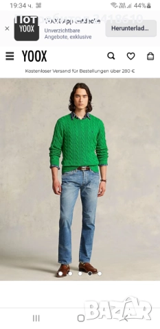 POLO Ralph Lauren Cable Cotton / Knit Mens Size L НОВО! ОРИГИНАЛ! Мъжки Пуловер!, снимка 2 - Пуловери - 51572409