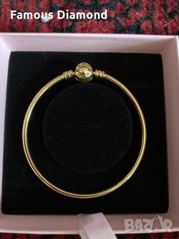Пандора голд цвят твърда гривна