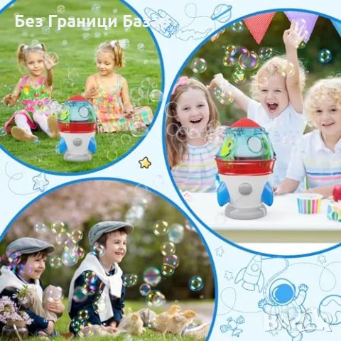 Нова Машина за балони с LED светлини и музика – Идеална за парти деца, снимка 5 - Други - 49278615