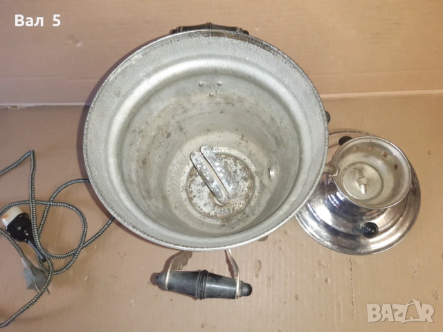 Стар самовар СССР с кабел , работи, снимка 7 - Антикварни и старинни предмети - 53152828