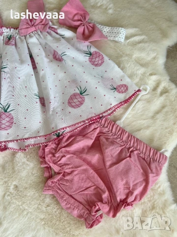 Комплект троен за момиче ПОСЛЕДЕН, снимка 3 - Комплекти за бебе - 51116735