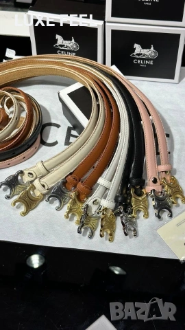 CELINE 💎 Естествена Кожа , снимка 4 - Колани - 53740113