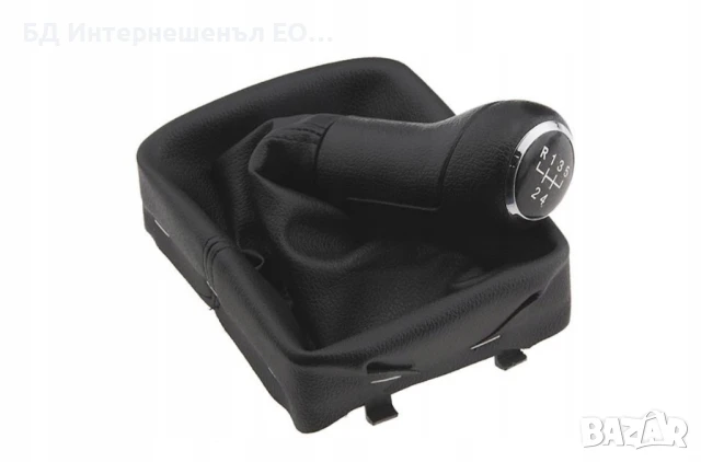 6Q1711113F Топка за скоростен лост, VW Polo 9N, 5 скорости, Черен