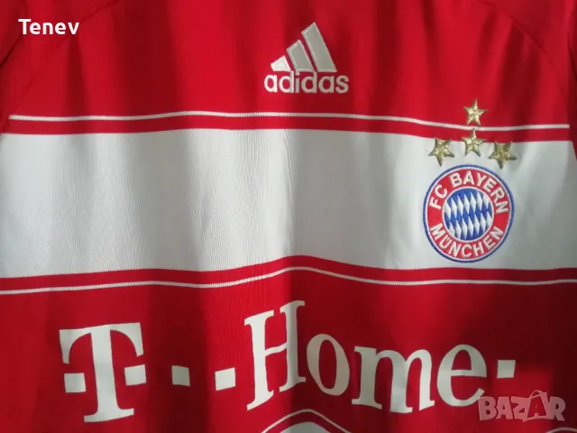 Bayern Munich 2007/2008/2009 Adidas оригинална тениска фланелка Байерн Мюнхен размер L, снимка 4 - Тениски - 49027834