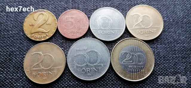 ❤️ ⭐ ⏩ Лот Монети Унгария 7 бройки ⏪ ⭐ ❤️, снимка 2 - Нумизматика и бонистика - 36019274