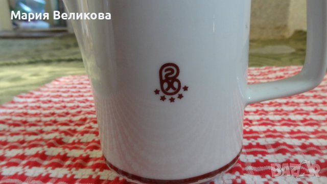 Стар чайник с капаче ,Български порцелан, снимка 3 - Аксесоари за кухня - 41443412