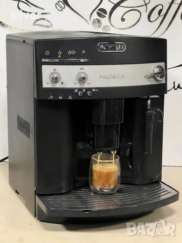 Кафемашина кафе автомат delonghı magnifica с гаранция, снимка 4 - Кафемашини - 51011602