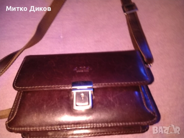 АКА маркова чанта естествена кожа за колан ръка и през рамо нова 183х123х60мм, снимка 2 - Чанти - 52839960