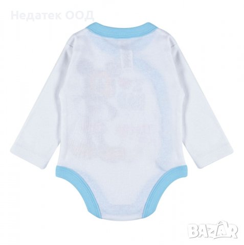 Памучно боди Mickey I Love Dad, 18 - 24 м, Бял/ син, снимка 3 - Бодита за бебе - 40165730