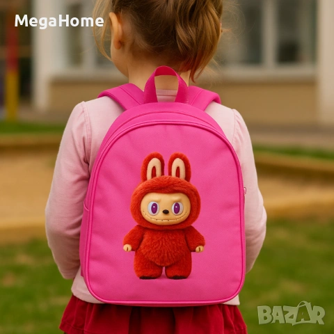 Детска Раничка с LABUBU Лабубу герой, 28х23х10 см, снимка 8 - Раници - 53482176