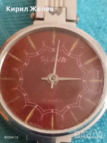 Стар механичен часовник дамски СЛАВА СССР 17 камъка за ремонт части КОЛЕКЦИЯ 43889, снимка 2 - Антикварни и старинни предмети - 50419582