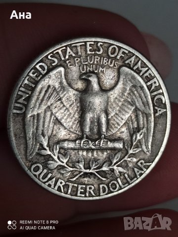1/4 долар 1944 г сребро

, снимка 4 - Нумизматика и бонистика - 41737214